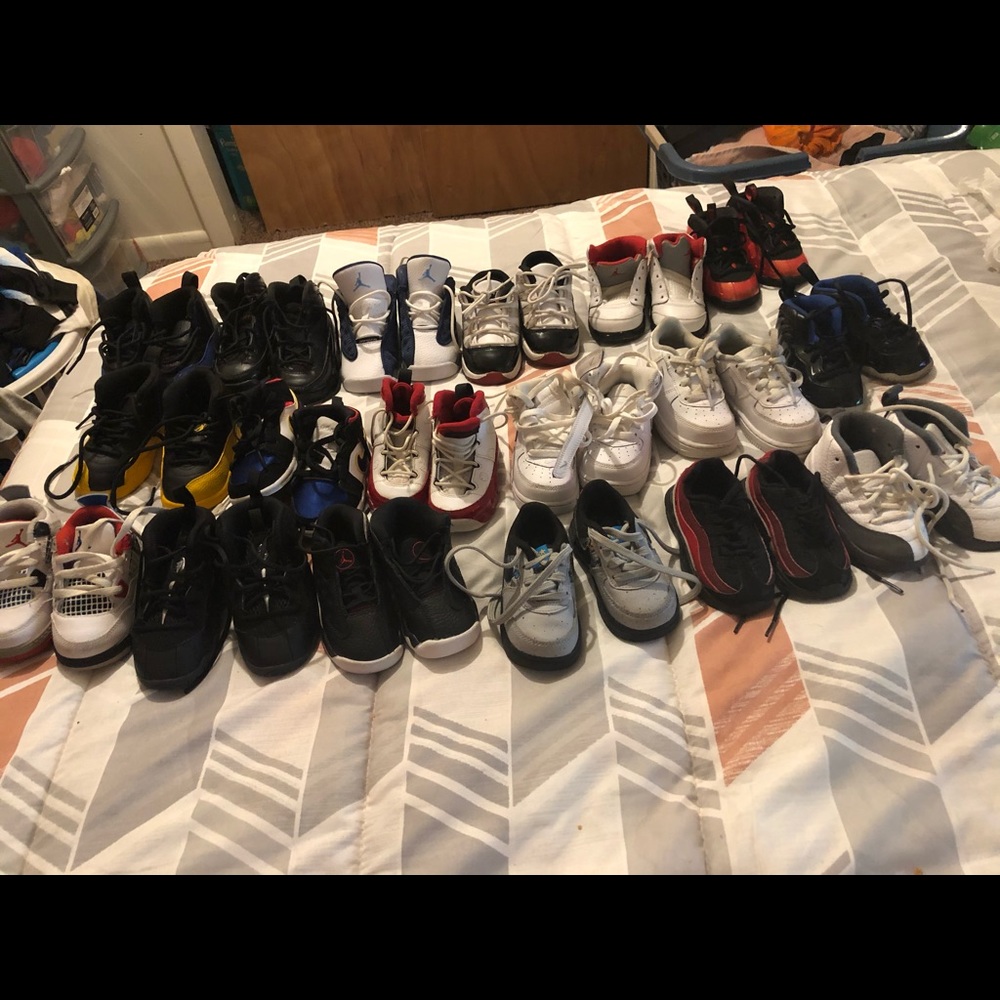 5c 6c and 7c Jordan’s and nikes